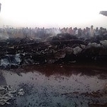 旅客機が着陸失敗して炎上、奇跡的に死者なし　南スーダン