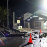 島根震度５強で４人けが　鳥居倒壊や土砂崩れ、断水も