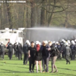 ベルギー警察、群衆に放水 エープリルフールの偽情報で多数集結