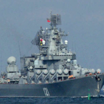ロシア黒海旗艦が沈没 ウクライナはミサイル攻撃主張