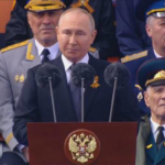 プーチン大統領 戦勝記念式典で演説 ウクライナへの“戦争宣言”せず