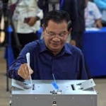 カンボジア総選挙　首相が「地滑り勝利」宣言　「一党独裁」長期化も